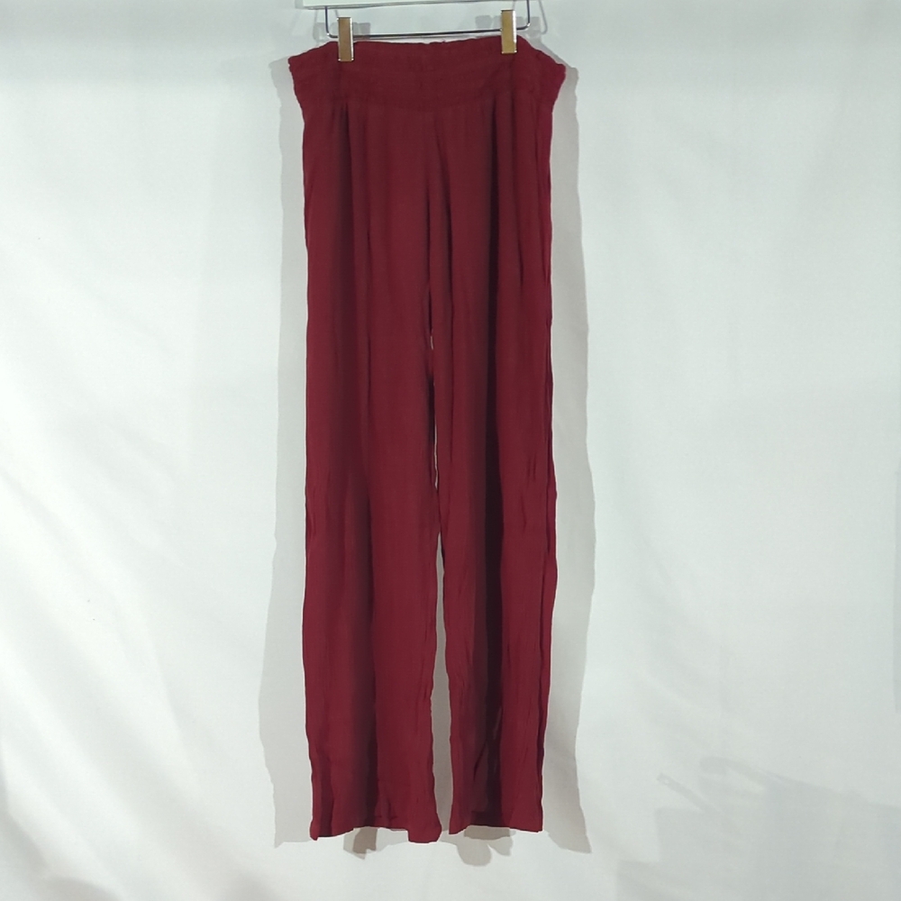 No Boundaries Red Wide Leg Pants